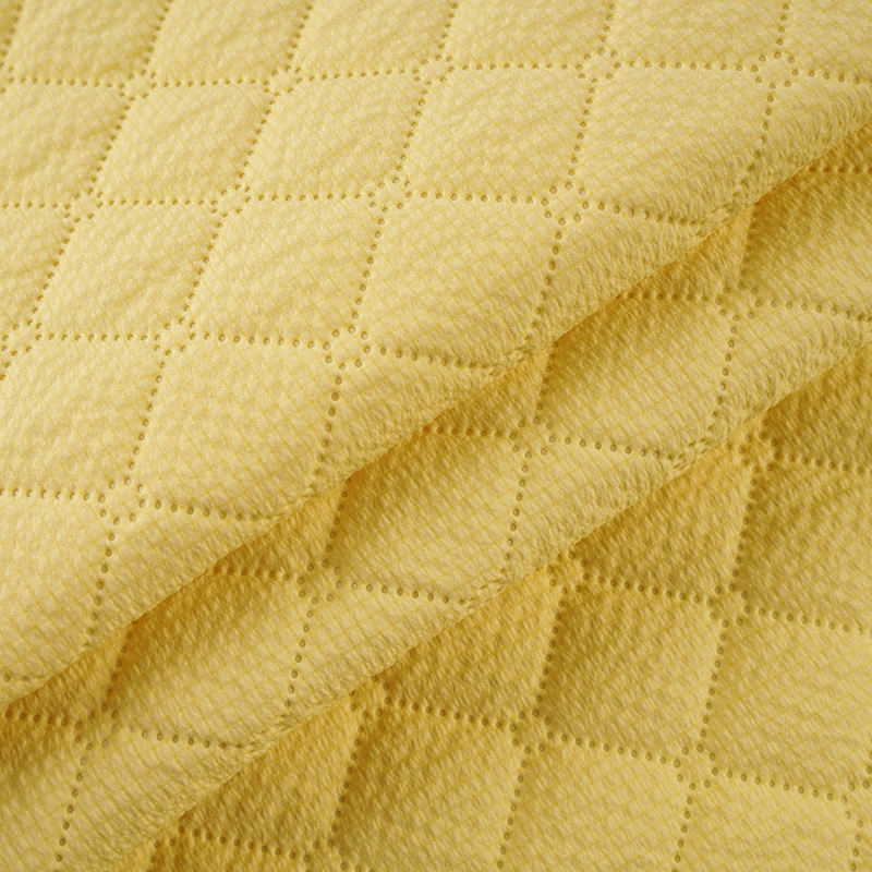 BH-12# Bubble Grid 120g Imites Cotton Cotton Polyester Viscose Vải